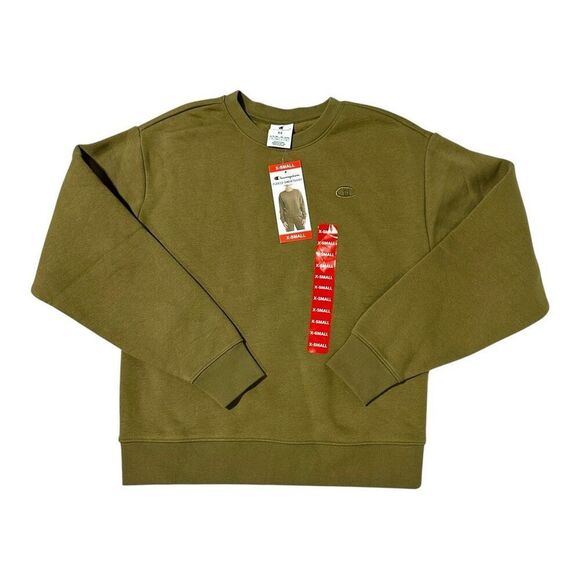 Champion Women's Fleece Sweatshirt Midway Brown Size XS - Picture 3 of 8